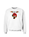 Tattoo Heart I Love My Grandma Sweatshirt-Sweatshirts-TooLoud-White-Small-Davson Sales