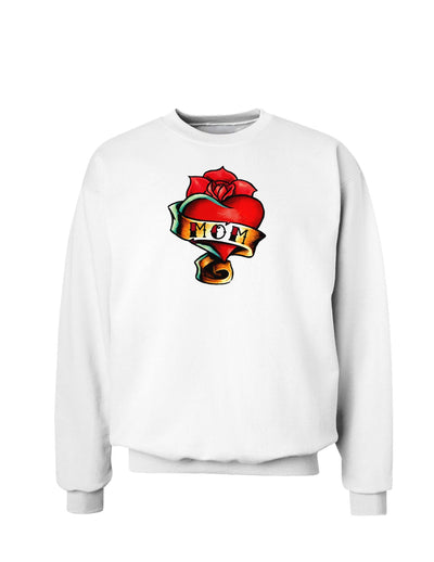 Tattoo Heart Mom Sweatshirt-Sweatshirts-TooLoud-White-Small-Davson Sales