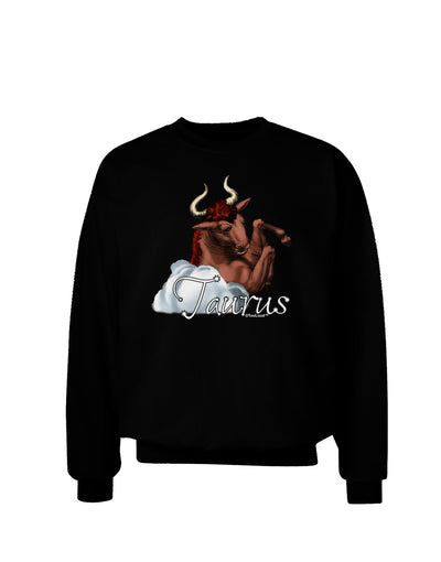 Taurus Color Illustration Adult Dark Sweatshirt-Sweatshirts-TooLoud-Black-Small-Davson Sales