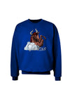 Taurus Color Illustration Adult Dark Sweatshirt-Sweatshirts-TooLoud-Deep-Royal-Blue-Small-Davson Sales