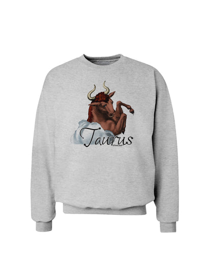 Taurus Color Illustration Sweatshirt-Sweatshirts-TooLoud-AshGray-Small-Davson Sales