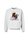 Taurus Color Illustration Sweatshirt-Sweatshirts-TooLoud-White-Small-Davson Sales