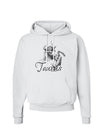 Taurus Illustration Hoodie Sweatshirt-Hoodie-TooLoud-White-Small-Davson Sales