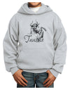 Taurus Illustration Youth Hoodie Pullover Sweatshirt-Youth Hoodie-TooLoud-Ash-XS-Davson Sales