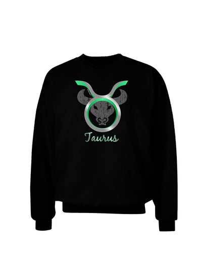 Taurus Symbol Adult Dark Sweatshirt-Sweatshirts-TooLoud-Black-Small-Davson Sales