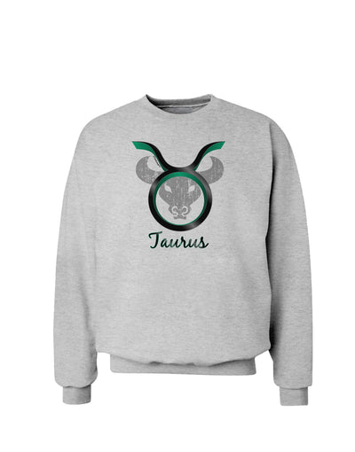 Taurus Symbol Sweatshirt-Sweatshirts-TooLoud-AshGray-Small-Davson Sales