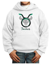 Taurus Symbol Youth Hoodie Pullover Sweatshirt-Youth Hoodie-TooLoud-White-XS-Davson Sales