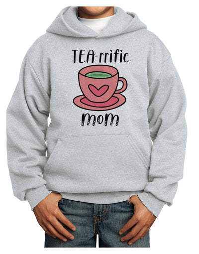 TEA-RRIFIC Mom Youth Hoodie Pullover Sweatshirt-Youth Hoodie-TooLoud-Ash-XS-Davson Sales