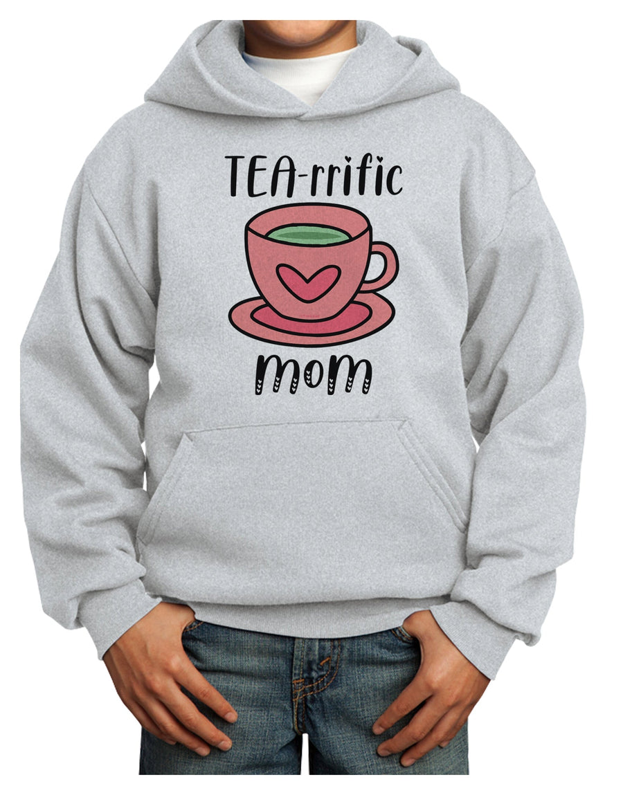 TEA-RRIFIC  Mom Youth Hoodie White Extra-Large Tooloud