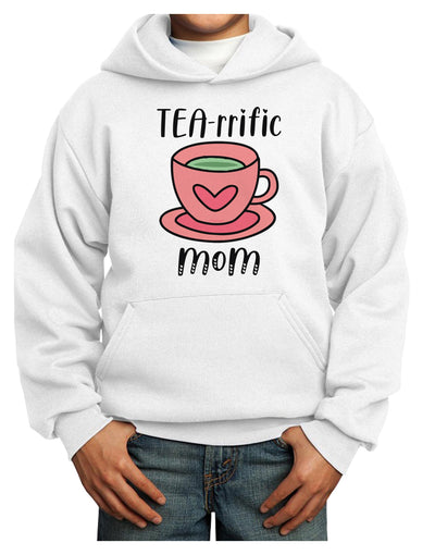 TEA-RRIFIC Mom Youth Hoodie Pullover Sweatshirt-Youth Hoodie-TooLoud-White-XS-Davson Sales