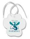Team Harmony Paw Print Shaped Ornament-Ornament-TooLoud-White-Davson Sales
