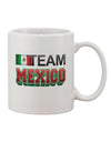 Team Mexico 11 oz Coffee Mug - Perfect for Sporty Drinkware Enthusiasts - TooLoud-11 OZ Coffee Mug-TooLoud-White-Davson Sales