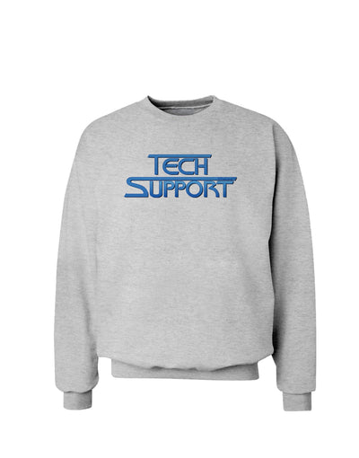 Tech Support Logo Sweatshirt-Sweatshirts-TooLoud-AshGray-Small-Davson Sales