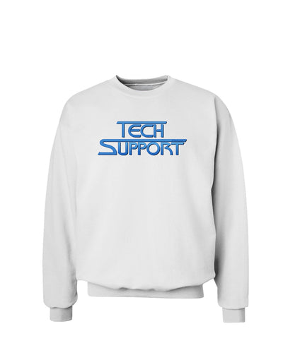 Tech Support Logo Sweatshirt-Sweatshirts-TooLoud-White-Small-Davson Sales