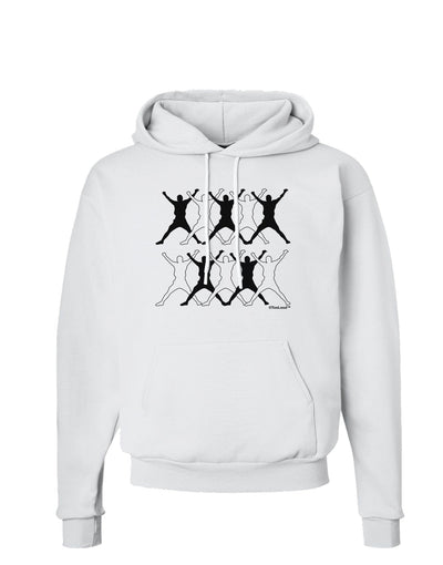 Ten Lords A Leaping Hoodie Sweatshirt-Hoodie-TooLoud-White-Small-Davson Sales