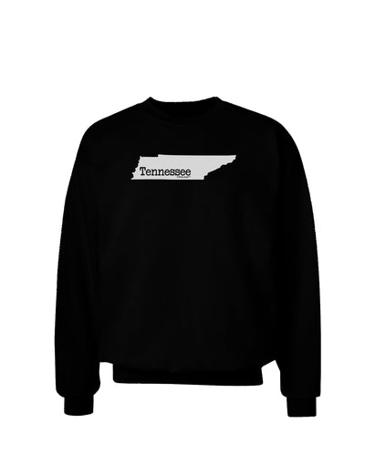 Tennessee - United States Shape Adult Dark Sweatshirt by TooLoud-Sweatshirts-TooLoud-Black-Small-Davson Sales