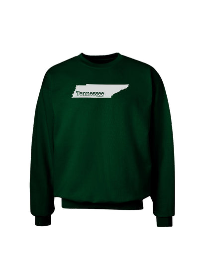 Tennessee - United States Shape Adult Dark Sweatshirt by TooLoud-Sweatshirts-TooLoud-Deep-Forest-Green-Small-Davson Sales