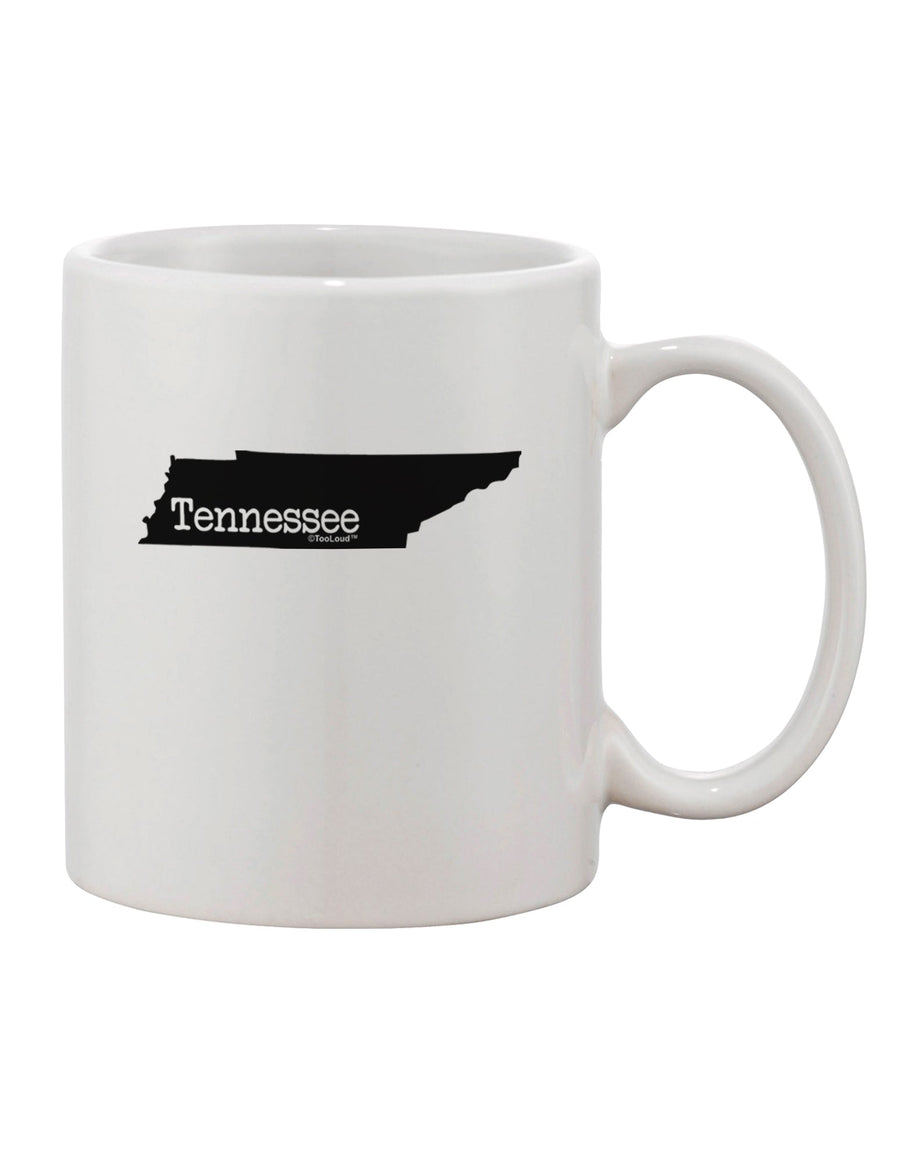 Tennessee - United States Shape Printed 11 oz Coffee Mug - Crafted by a Drinkware Expert-11 OZ Coffee Mug-TooLoud-White-Davson Sales