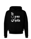 Tequila Checkmark Design Dark Hoodie Sweatshirt by TooLoud-Hoodie-TooLoud-Black-Small-Davson Sales