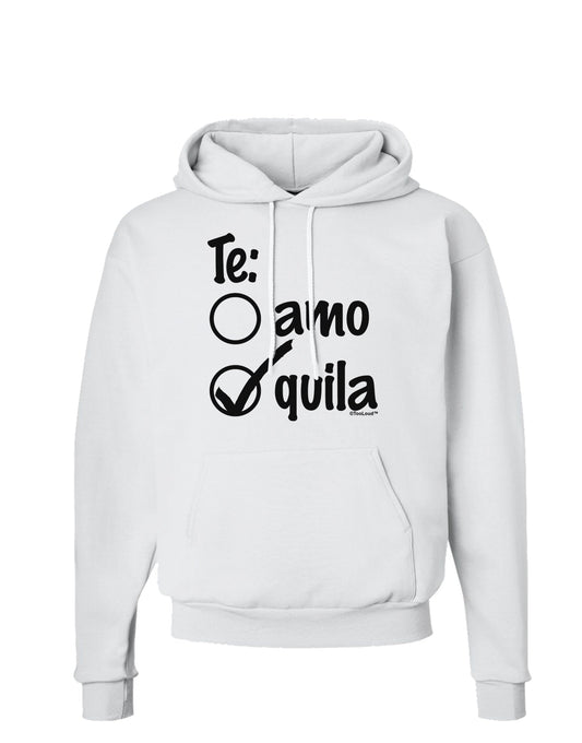 Tequila Checkmark Design Hoodie Sweatshirt by TooLoud-Hoodie-TooLoud-White-Small-Davson Sales