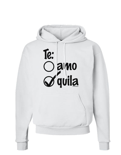 Tequila Checkmark Design Hoodie Sweatshirt  by TooLoud