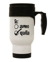 Tequila Checkmark Design Stainless Steel 14 OZ Travel Mug - Expertly Crafted for Drinkware Enthusiasts by TooLoud