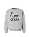 Tequila Checkmark Design Sweatshirt by TooLoud-Sweatshirts-TooLoud-AshGray-Small-Davson Sales