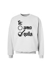 Tequila Checkmark Design Sweatshirt by TooLoud-Sweatshirts-TooLoud-White-Small-Davson Sales