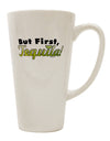 Tequila Connoisseur's Choice - 16 Ounce Conical Latte Coffee Mug - TooLoud-Conical Latte Mug-TooLoud-White-Davson Sales