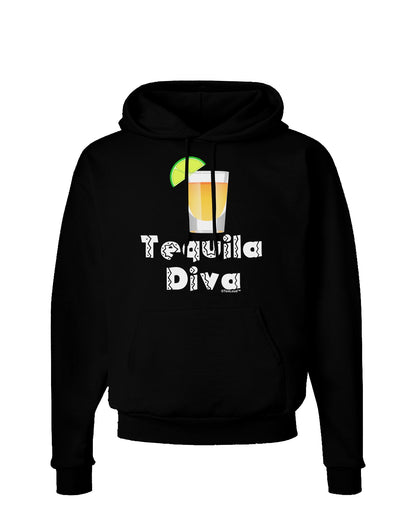 Tequila Diva - Cinco de Mayo Design Dark Hoodie Sweatshirt by TooLoud-Hoodie-TooLoud-Black-Small-Davson Sales