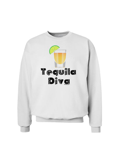 Tequila Diva - Cinco de Mayo Design Sweatshirt by TooLoud-Sweatshirts-TooLoud-White-Small-Davson Sales