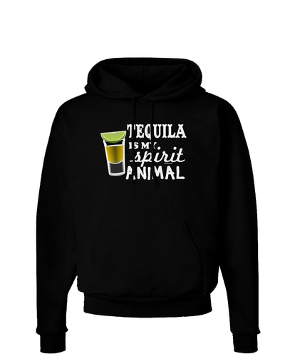 Tequila Is My Spirit Animal Dark Hoodie Sweatshirt-Hoodie-TooLoud-Black-Small-Davson Sales