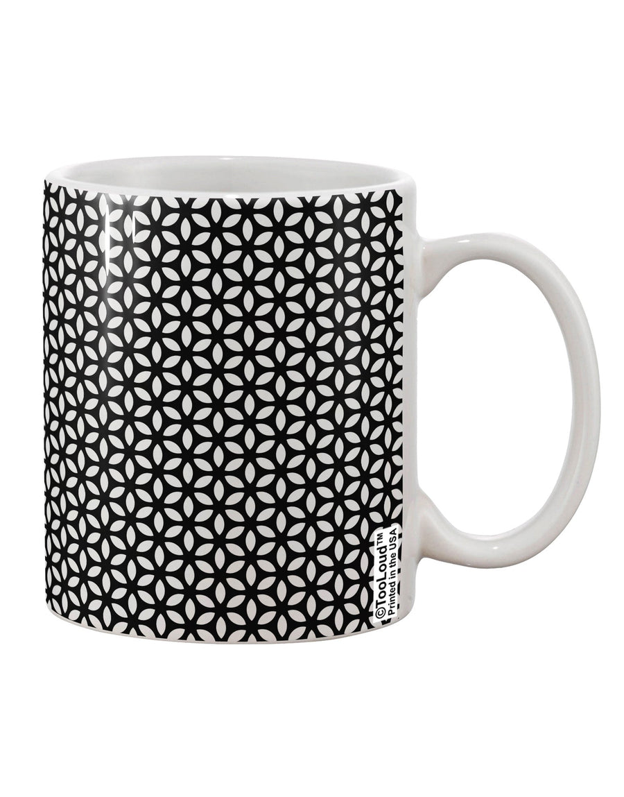 Tetra Circle Tesseract 11 oz Coffee Mug - Expertly Crafted Drinkware TooLoud-11 OZ Coffee Mug-TooLoud-White-Davson Sales