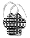 Tetra Circle Tesseract Paw Print Shaped Ornament All Over Print-Ornament-TooLoud-White-Davson Sales