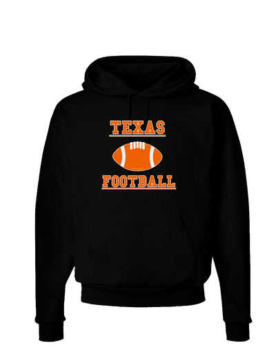 Texas Football Dark Hoodie Sweatshirt by TooLoud-Hoodie-TooLoud-Black-Small-Davson Sales