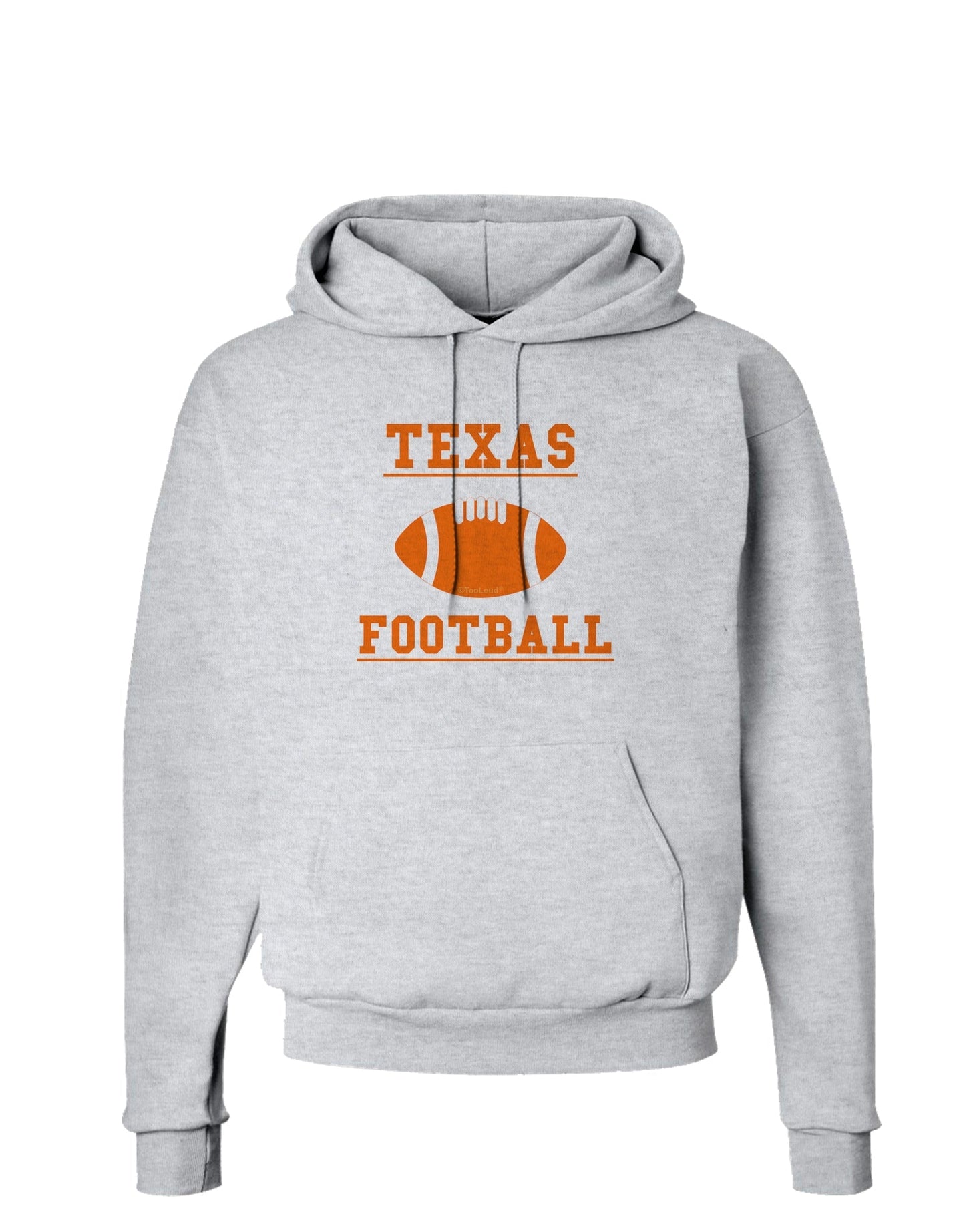 Texas Football Hoodie Sweatshirt by TooLoud-Hoodie-TooLoud-AshGray-Small-Davson Sales