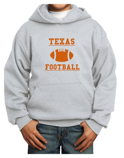 Texas Football Youth Hoodie Pullover Sweatshirt by TooLoud-Youth Hoodie-TooLoud-Ash-XS-Davson Sales