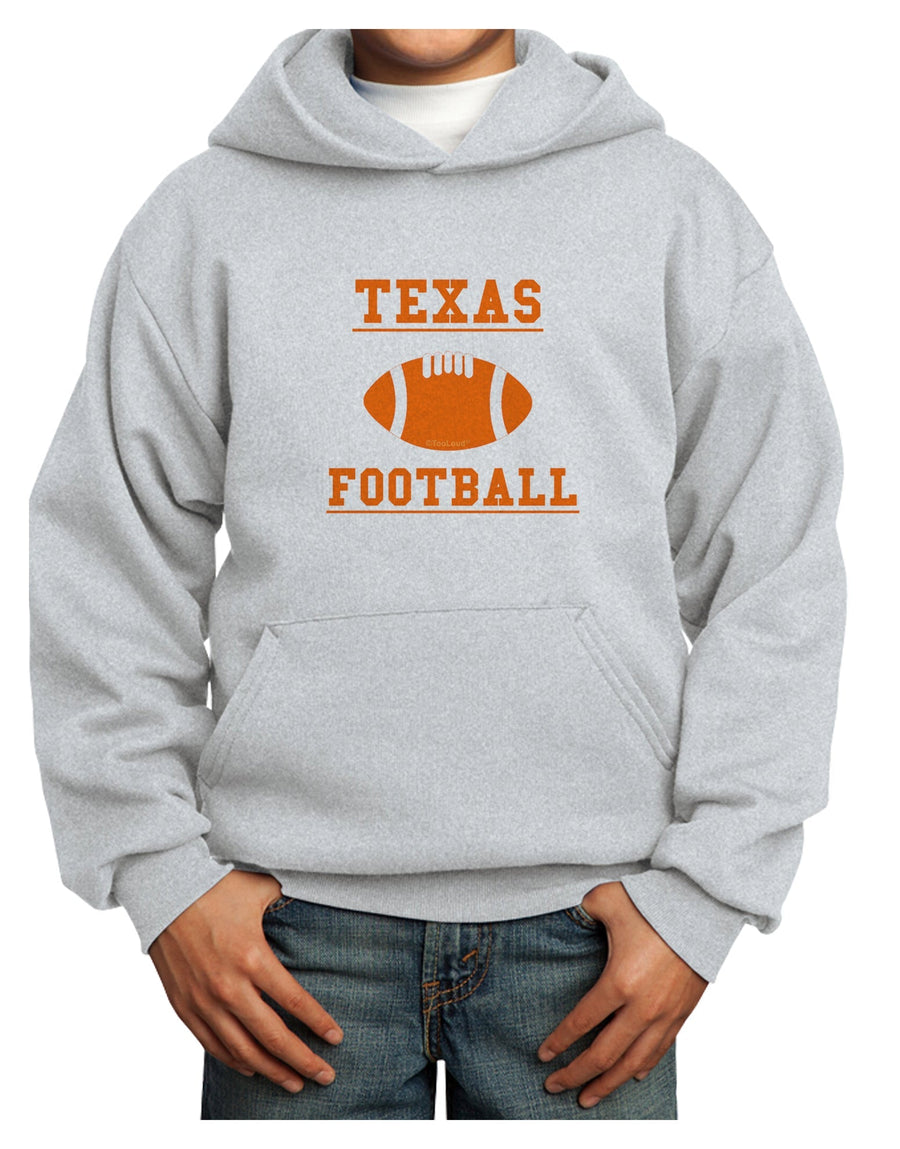 Texas Football Youth Hoodie Pullover Sweatshirt by TooLoud-Youth Hoodie-TooLoud-White-XS-Davson Sales