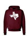 Texas State Y'all Design with Flag Heart Dark Hoodie Sweatshirt by TooLoud-Hoodie-TooLoud-Maroon-Small-Davson Sales