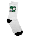 Texas-themed Cactus and State Flag Adult Crew Socks - Perfect for Home Enthusiasts - Exclusively by TooLoud-Socks-TooLoud-White-Ladies-4-6-Davson Sales