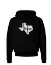 Texas - United States Shape Dark Hoodie Sweatshirt by TooLoud-Hoodie-TooLoud-Black-Small-Davson Sales