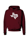 Texas - United States Shape Dark Hoodie Sweatshirt by TooLoud-Hoodie-TooLoud-Maroon-Small-Davson Sales