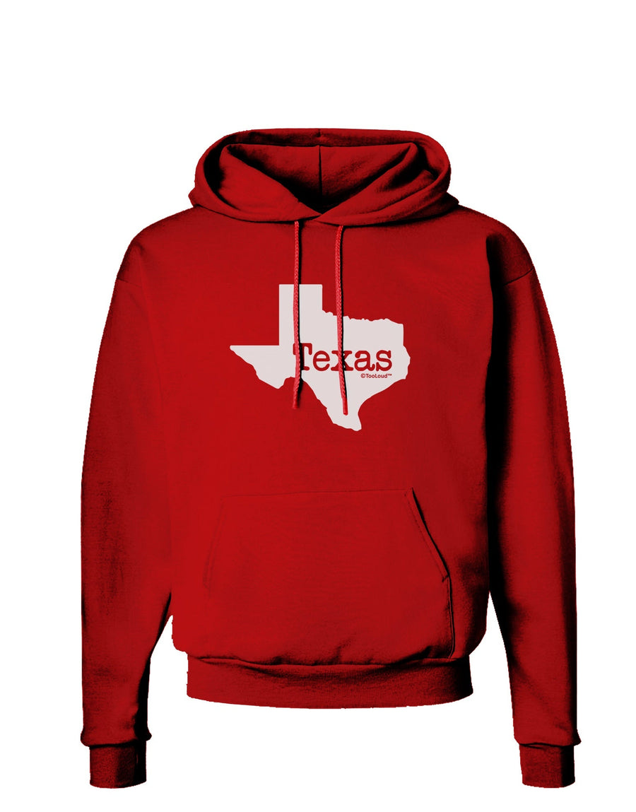 Texas - United States Shape Dark Hoodie Sweatshirt by TooLoud-Hoodie-TooLoud-Black-Small-Davson Sales