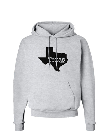 Texas - United States Shape Hoodie Sweatshirt by TooLoud-Hoodie-TooLoud-AshGray-Small-Davson Sales