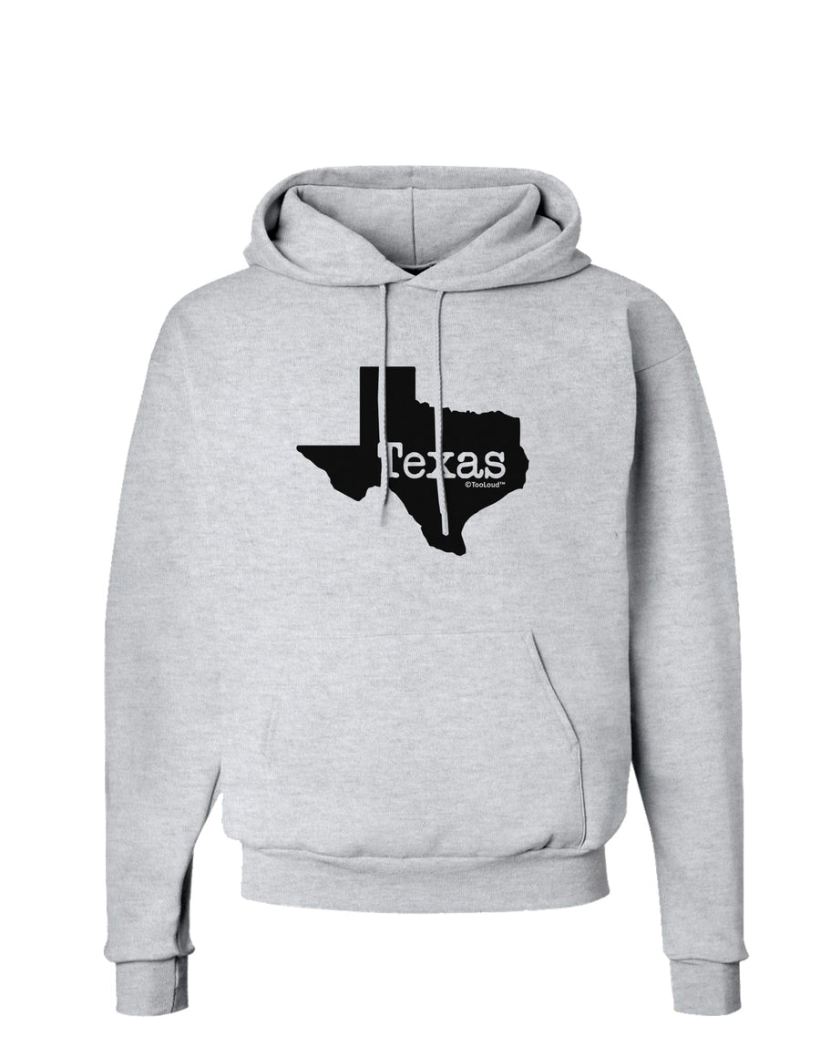 Texas - United States Shape Hoodie Sweatshirt by TooLoud-Hoodie-TooLoud-White-Small-Davson Sales