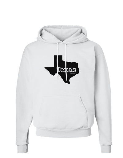 Texas - United States Shape Hoodie Sweatshirt by TooLoud-Hoodie-TooLoud-White-Small-Davson Sales