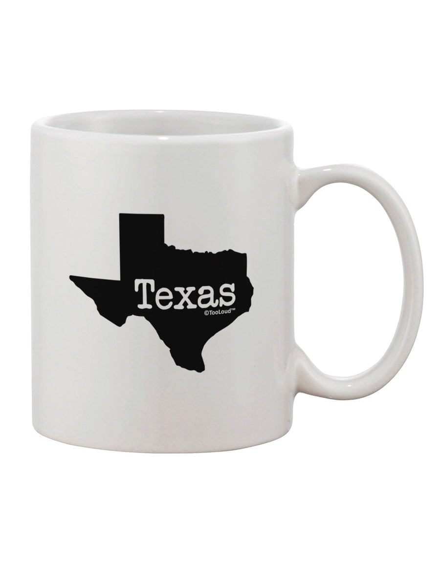 Texas - United States Shape Printed 11 oz Coffee Mug - Crafted by a Drinkware Expert-11 OZ Coffee Mug-TooLoud-White-Davson Sales