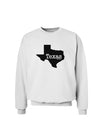 Texas - United States Shape Sweatshirt by TooLoud-Sweatshirts-TooLoud-White-Small-Davson Sales