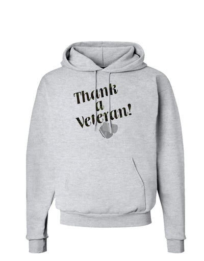 Thank A Veteran Hoodie Sweatshirt-Hoodie-TooLoud-AshGray-Small-Davson Sales