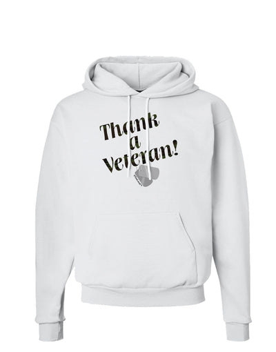 Thank A Veteran Hoodie Sweatshirt-Hoodie-TooLoud-White-Small-Davson Sales